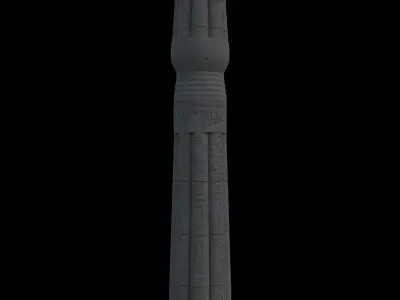 Ancient Egyptian Column 3D model
