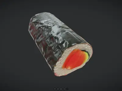 Sushi - Maki Low-poly 3D model