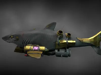 RoboShark world of warcraft shark 3D model