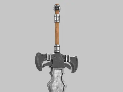 sword Low-poly 3D model 79