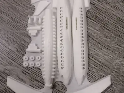 Buildable airplane 3D print model