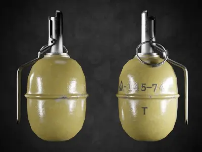 RGD-5 bomb Low-poly 3D model