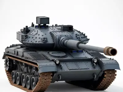 Battle Tank War Defender 3D Model 3D print model