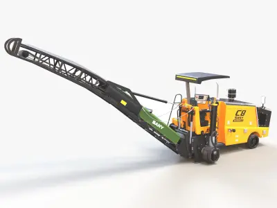  Asphalt Milling Machine 2 3D model
