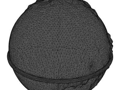 Amethyst Crystal Sphere Decoration 3D model