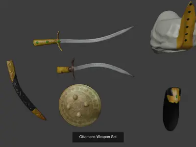 Collection of Ottoman 3D Model Pack