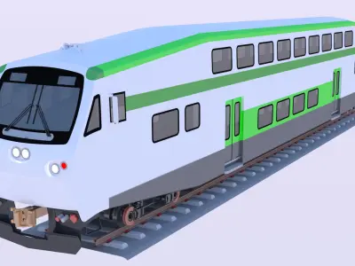 Bombardier BiLevel coach 3D model