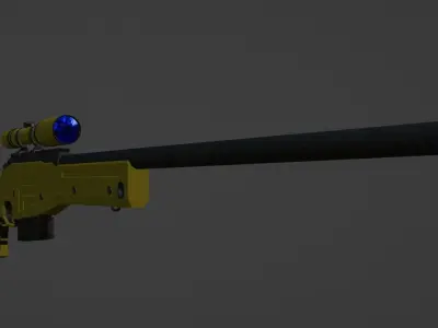 AWP-AWM Lapua 338 ARMA 2 DAYZ INSPIRED Low-poly 3D model