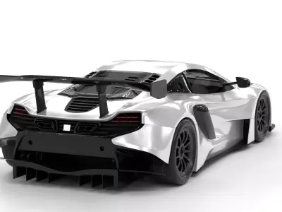 McLaren P1 Low-poly 3D model