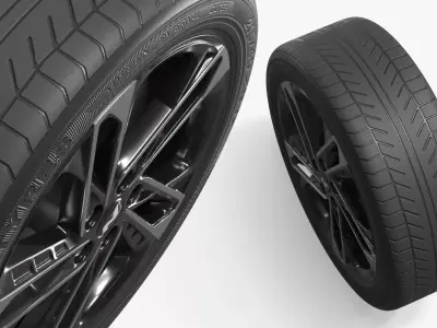 Hyundai Sonata Sport Wheel Rim 3D model