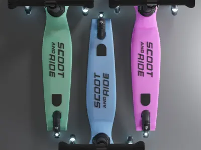 Kick scooter scoot and ride highwaykick 3 3D model