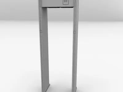Metal Detector Gate 3D model