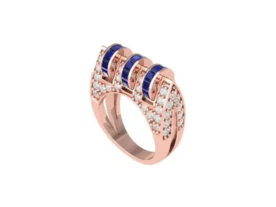 Antiq Art Deco Ring  3D print model