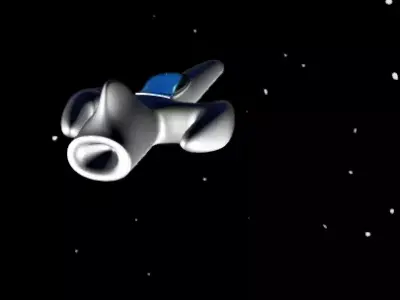Space ship Model dummy  Free low-poly 3D model