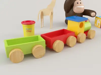 Toys Pack 2 Low-poly 3D model