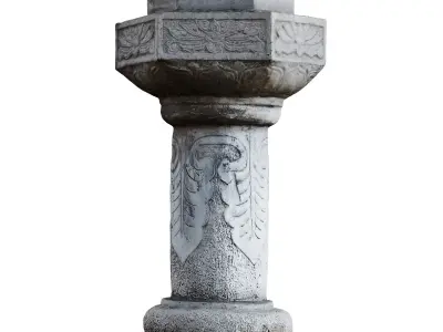 Stone Lamp Post -  Photogrammetry 3D model