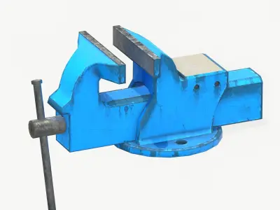 Vice Holder PBR RIG animated Low-poly 3D model