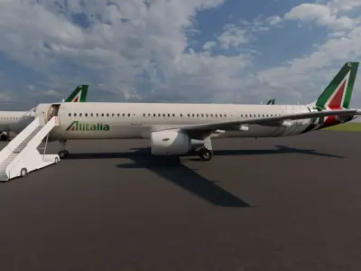 AIRBUS A319 A320 A321 3D model