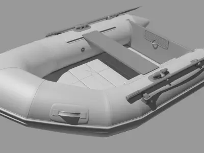 Rubber dinghy 3D model