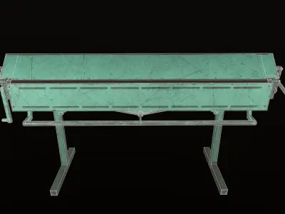 USSR Metalworking Machine - Soviet Machinery Low-poly 3D model Free low-poly 3D model