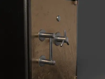 strong box Low-poly 3D model