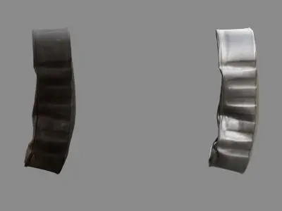 Crushed Fish Can 03 3D model