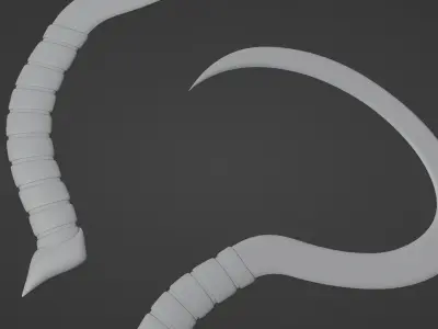 Agricultural tool -Sickle Low-poly 3D model