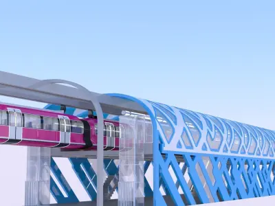 Monorail stations 2024 collection II 3D Model Pack purchase