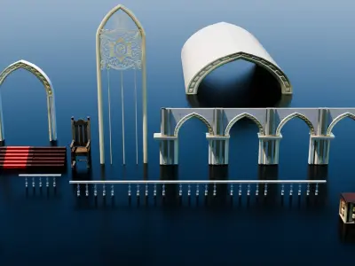 castle Low-poly 3D model get