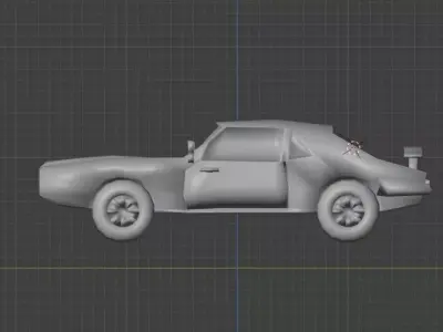 Luxury Car Low-poly Game-ready Low-poly 3D model
