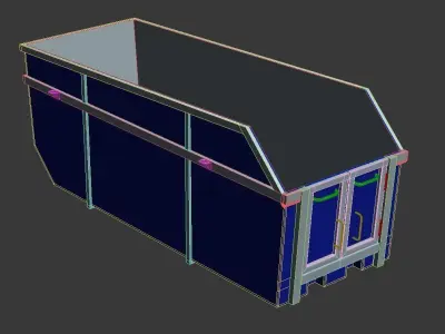 Skip Bin 15 Cubic Metres Free 3D model