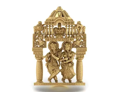  krishna radha Mogappu 3D print model