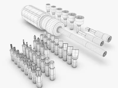 Bit screwdriver 3D model