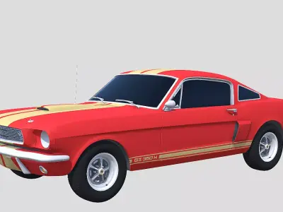 25 mustang Free 3D model