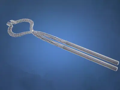 Stylized Blacksmith Tongs Low-poly 3D model