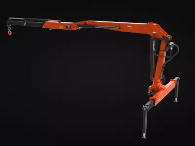 Truck Mounted Crane 3D model