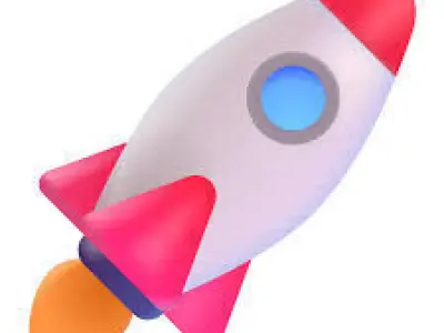 3D ROCKET Low-poly 3D model