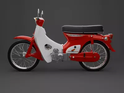 Honda Supercub C70 3D model purchase