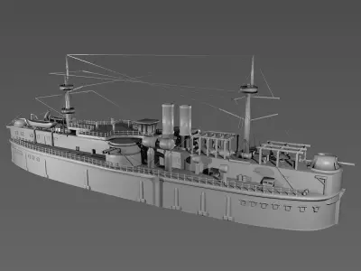 Ship cruiser 3D model