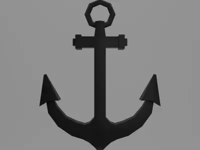 Anchor Low-poly 3D model
