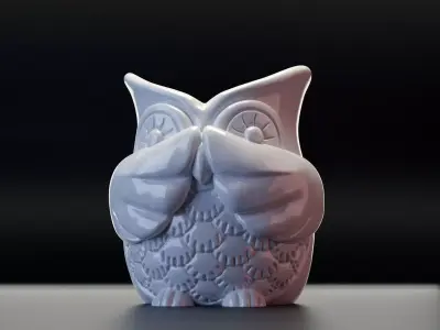 Vase Owl Free 3D print model