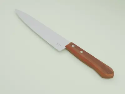 Kitchen knife PBR Low-poly 3D model