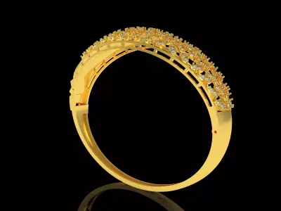 Art Deco Bracelet 12 3D print model