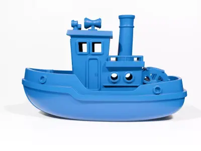Toy steamboat 3D print model
