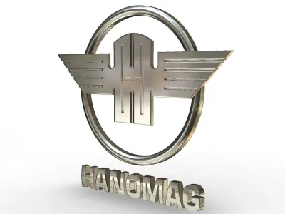 hanomag logo 3D model by 3dlogoman