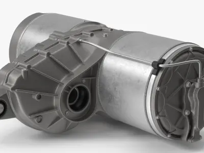 Electric Drive Unit with Integrated Gearbox 3D model