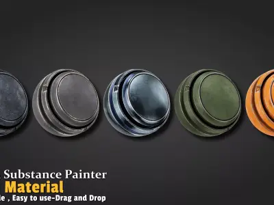 20 Gun Smart Materials in Substance Painter Texture