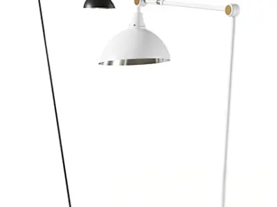 Industrial Floor Lamp Set  3D model