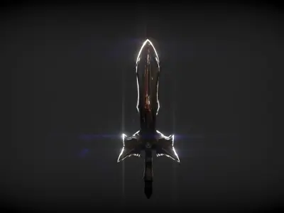 ToothFish Sword Free low-poly 3D model