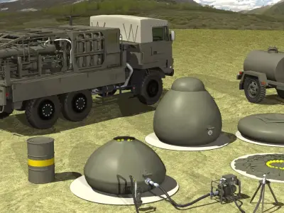 JGSDF Water purification set2 3D model